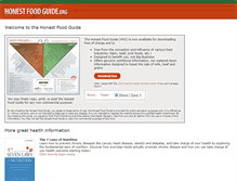 Tablet Screenshot of honestfoodguide.org